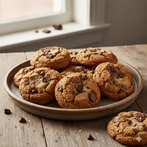 Thick Chocolate Chip Cookies